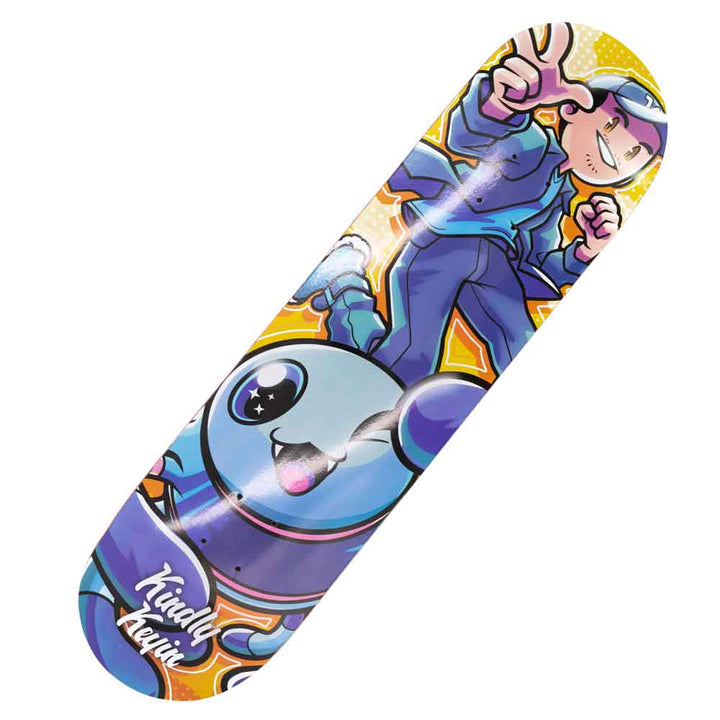 Grindly Keyin and Gnarly Charlie Skateboard Deck | Official Kindly Keyin Merch